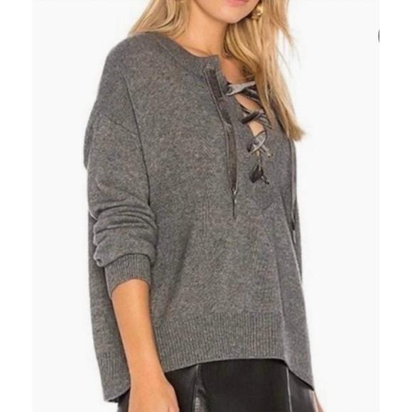 NEW RAILS amelia sweater in charcoal - Picture 2 of 2